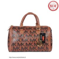 michael kors logo groot bruin boekentassen Online Goedkoop g572v561